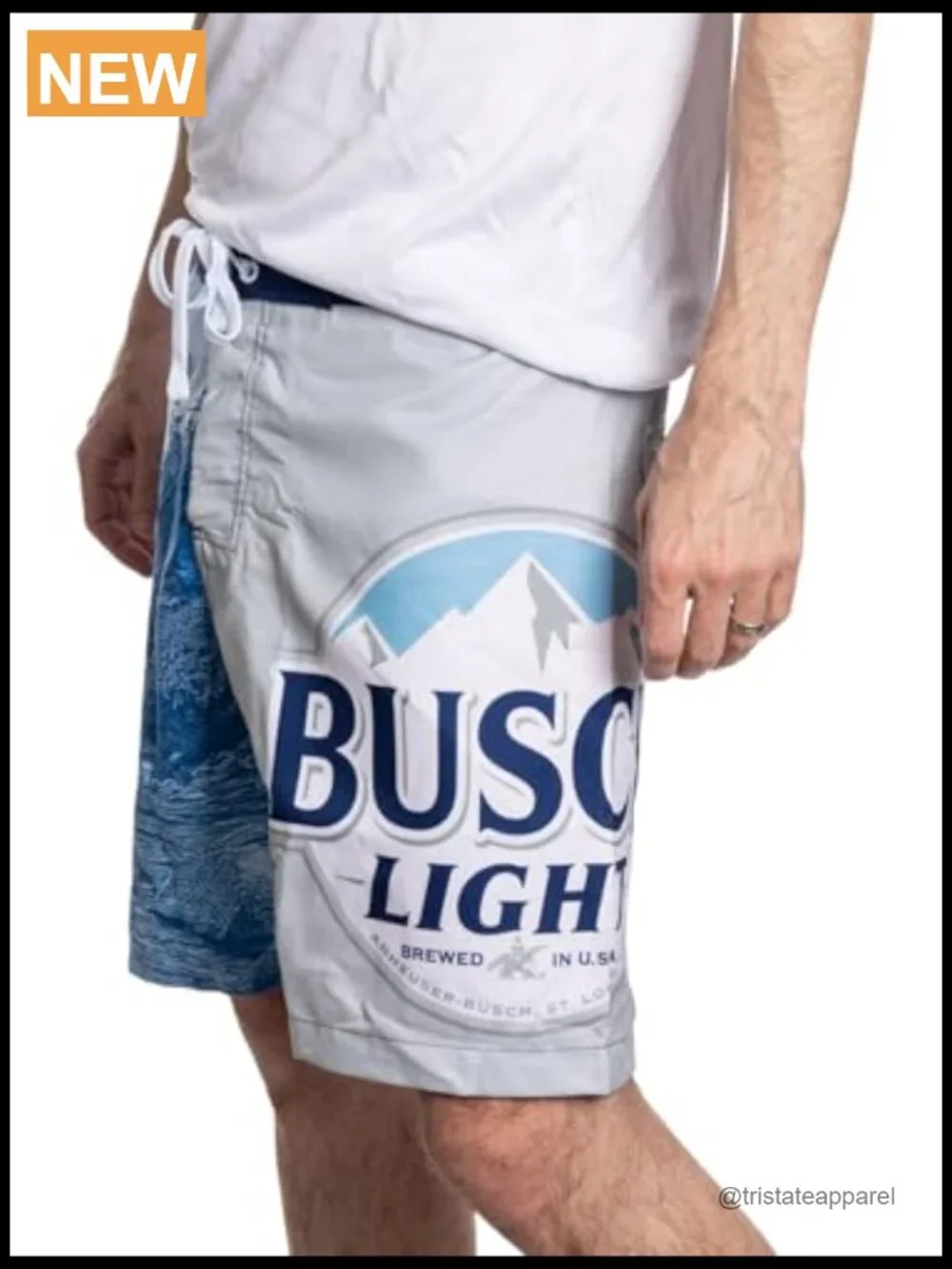 Men's Board Shorts with Adjustable Waist Quick Dry
